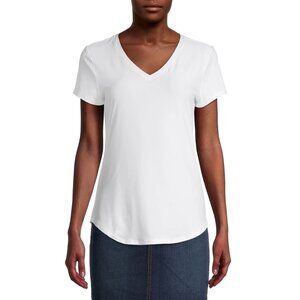 No Boundaries Short Sleeve Brushed V-Neck T-Shirt, S